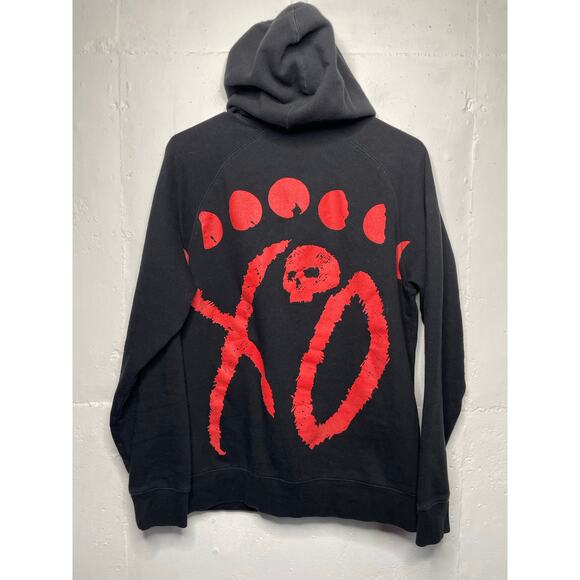 The Weekend After Hours XO Hoodie Black Size Small Red Neon - Picture 3 of 4